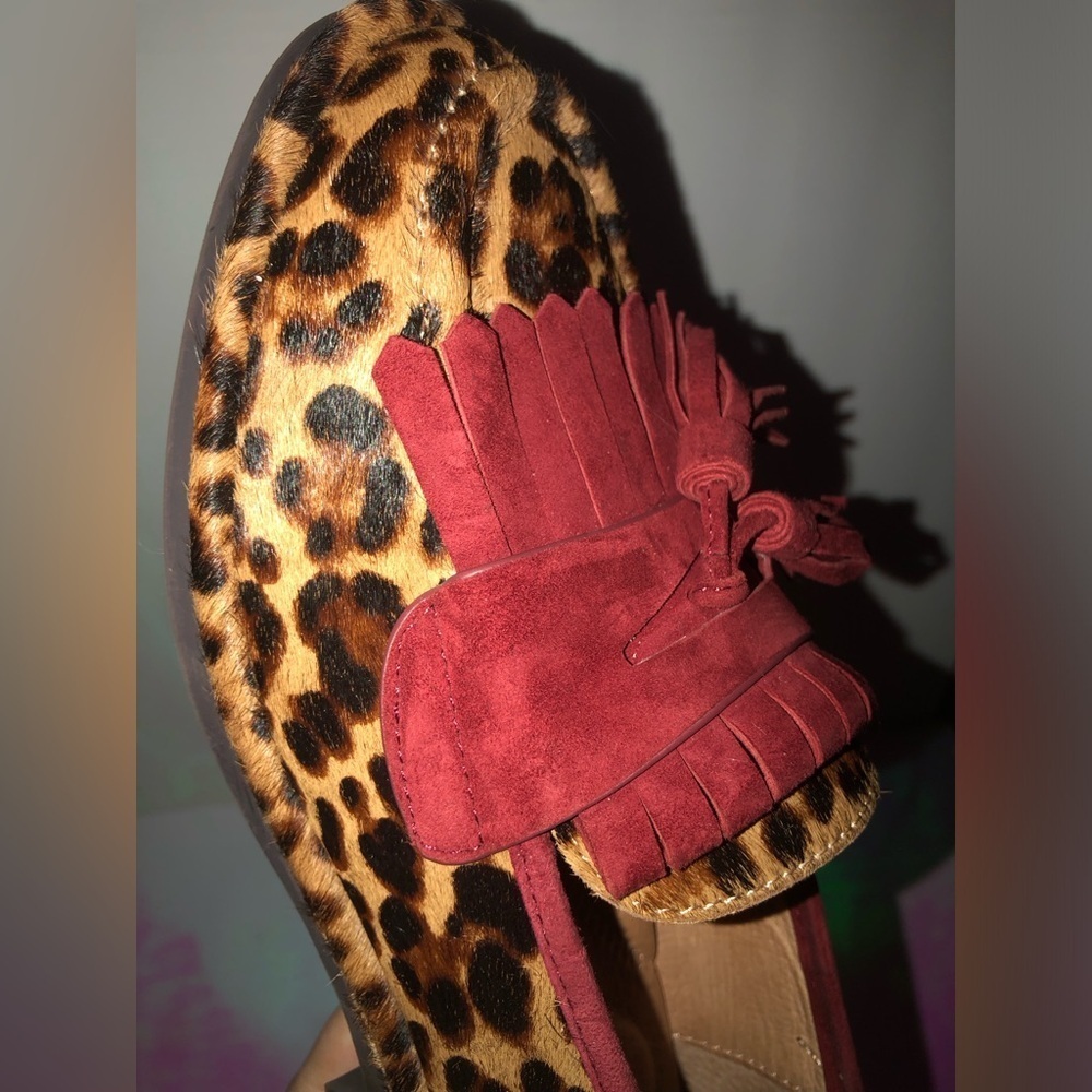 Gentle Souls Leopard and Red Loafers size 6 - Picture 6 of 16